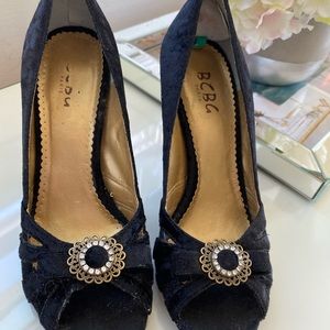 BCBG Suede Heels